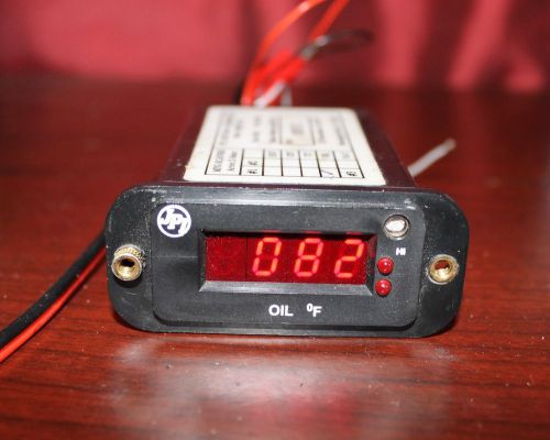 Jpi slim line oil temp digital gauge 14 volts guaranteed faa-pma