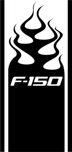 Ford f-150 flamed hood stripe decal-choice of colors