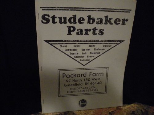 Studebaker parts calalogue - packard farm   indiana