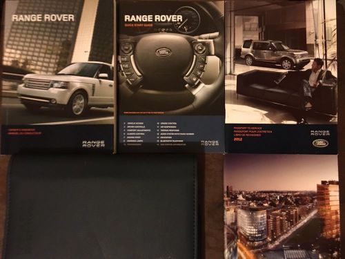 2012 range rover owners manual