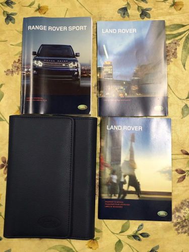 Range rover sport  2011 land rover owners owner&#039;s manual set with case genuine