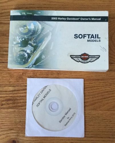 Owners manual and service manual  2003 100th anniverary softail 99469