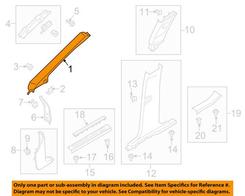 Lincoln ford oem 15-16 mkc interior-wndshld pillar trim right gj7z7803598ab