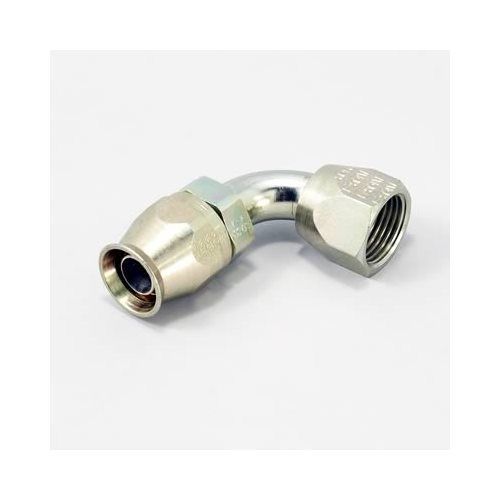 Aeroquip reusable hose end -8 an non-swivel female threads 90 degree fbm1123