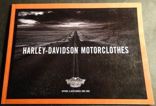 2002-2003 harley-davidson motorcycles apparel &amp; accessories brochure catalog