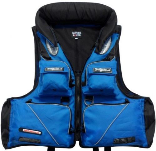 Lqx002 rock fishing survival suit/multi-pocket life-saving blue vest