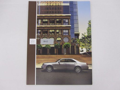 2004 infiniti m45 sedan original sales brochure dealer catalog