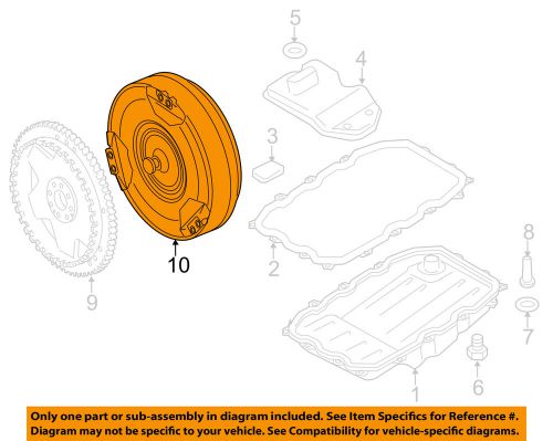 Porsche oem 15-16 cayenne transaxle parts-converter 95831600170