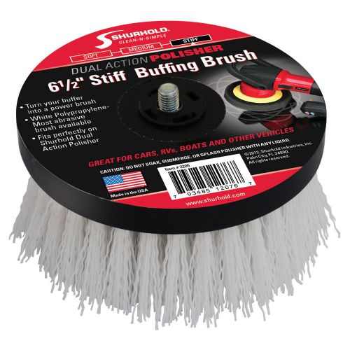 Shurhold 6- 1/2;&#034; stiff brush f/dual action polisher -3205