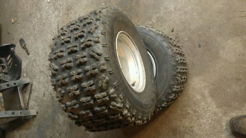 2007 kawasaki kfx700 kfx 700 rear wheels rim with tires