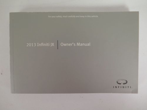 2013 infiniti jx owners manual guide book