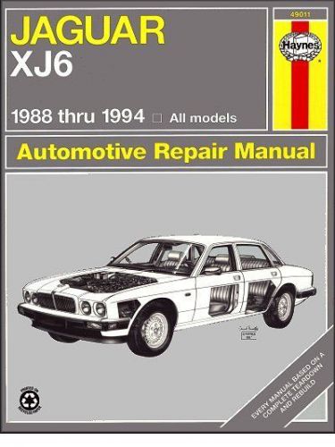 Jaguar xj6, vanden plas, sovereign repair and service manual 1988-1994