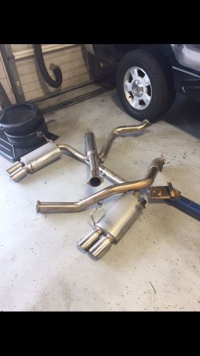 Wrx sti tsudo turboback exhaust downpipe cat back catless turbo back