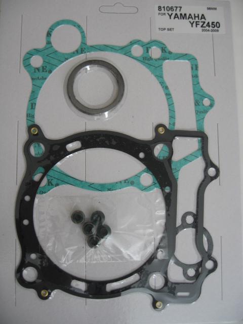 Top set gasket yamaha yfz450 yfz 450 big bore 98mm fit 2004-09