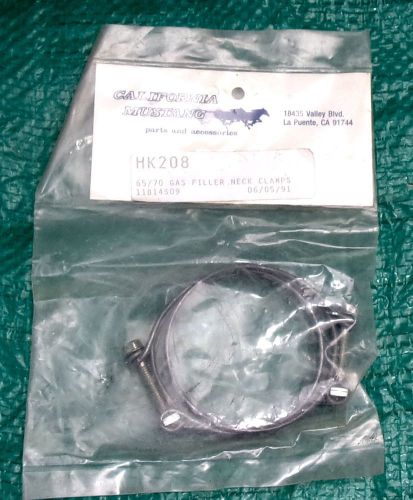 Ford mustang 65 66 67 68 69 70 gas filler neck clamps nip may fit other fords