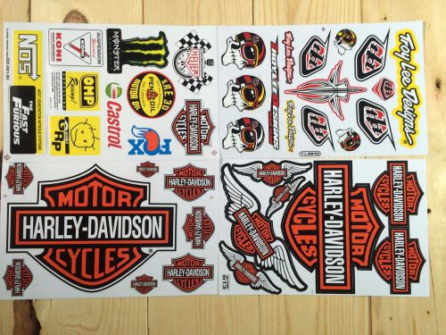 Sticker racing athlete decals:offset printed set 4 sheet