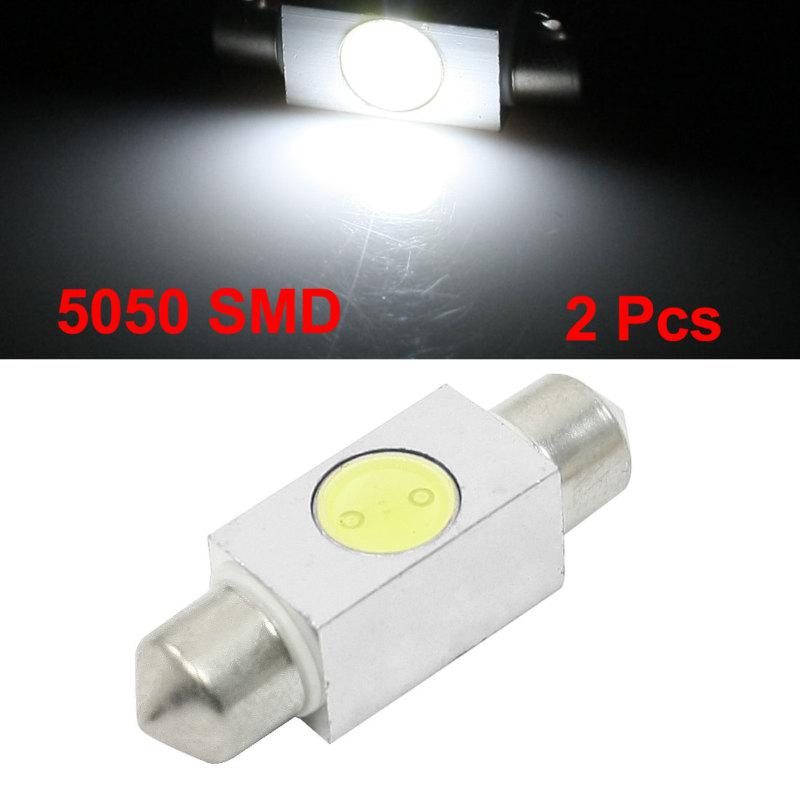 Car auto 1w white 5050 smd led festoon dome light lamp bulb 36mm x 2