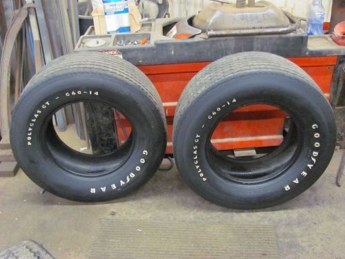 Goodyear polyglas gt g60-14 tires pair