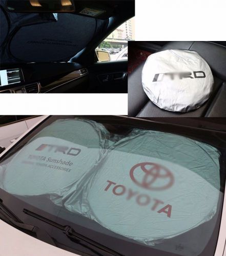 Front rear car window foldable sun shade shield cover visor uv block for toyota