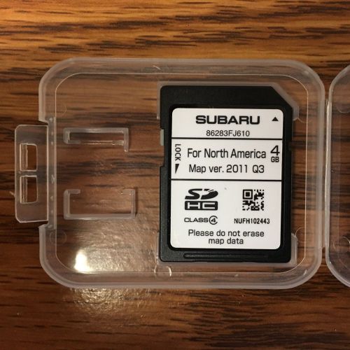 Subaru navigation nav sd card oem genuine 86283fj610 map data