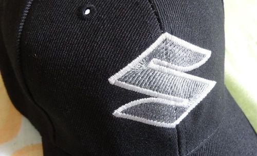 Suzuki baseball cap hat embroidery logo (black)