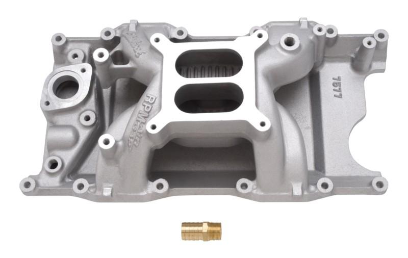 Edelbrock 7577 rpm air gap magnum; intake manifold