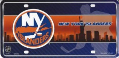 New york islanders metal license plate