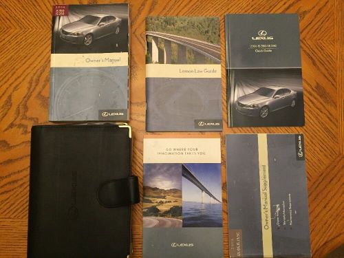 2006 lexus is350/250 owner&#039;s manual stock #118