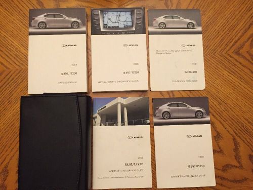 2008 lexus is350/is250 owner&#039;s manuals stock #054