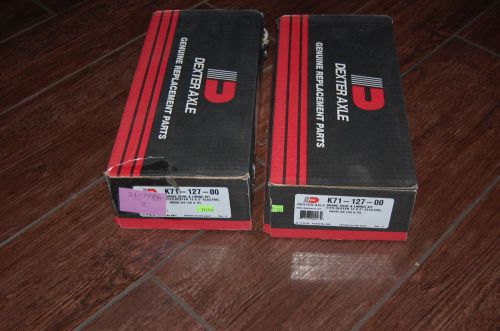 Pair (2) dexter 12&#034; x 2&#034; electric brake shoe set / 6k &amp; 7k #k71-127-00 abex