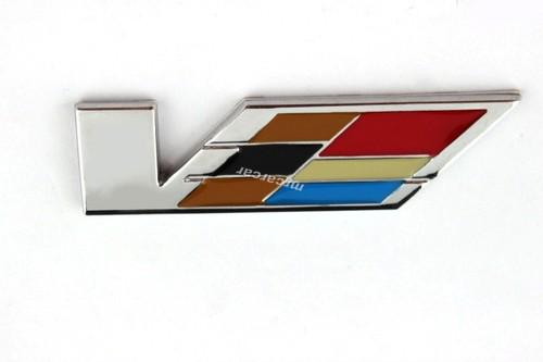 V emblem metal decal badge car sticker for cadillac cts-v vehicle
