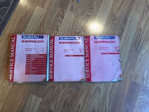 Subaru impreza service manuals