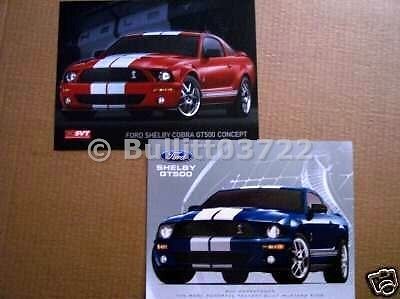 2005 2006 2007 2008 2009 ford mustang shelby gt500 gt 500 hero cards set of 2