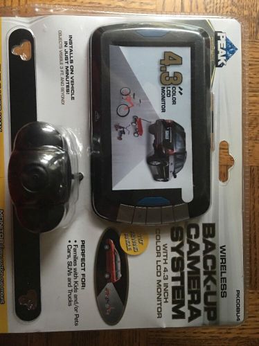 Peak wireless back-up camera system with 4.3&#034; color lcd monitor pkcobu4 ** new