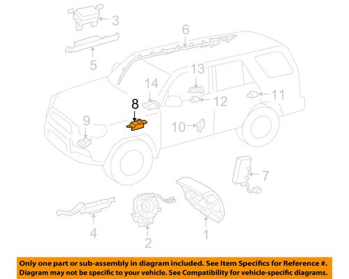 Toyota oem 2013 4runner supplemental restraint system-sdm module 8917035310