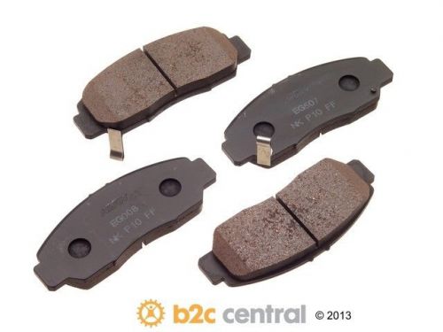 Nissin premium brake pad set w/o shims fits 2003-2008 honda accord civic  fbs