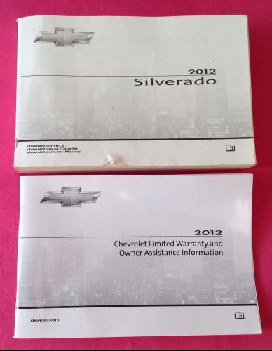 Chevrolet chevy silverado 2012 owner manual w/guide