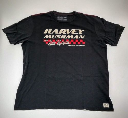 Troy lee designs steve mcqueen 2xl black harvey tee 4021-0212