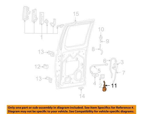 Ford oem rear door-lock actuator 2f2z16218a42ba