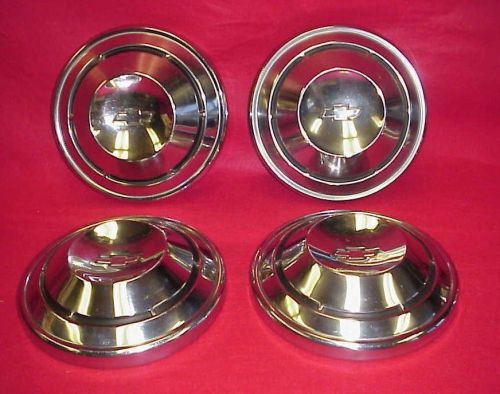 67 68 69 copo camaro dog dish hub cap caps chevelle nova set of 4 poverty chevy