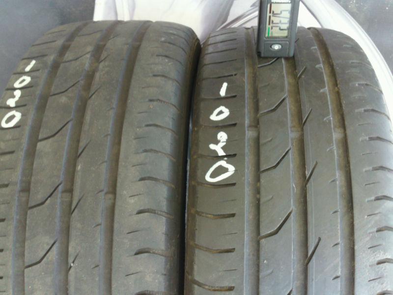 2 used tires 195/55r15 85h 195/55/15 1955515 continental prem. contact 2 #1020