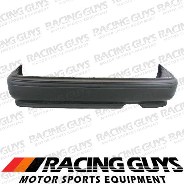 92-93 honda accord dx 4dr rear bumper cover raw black facial plastic ho1100192