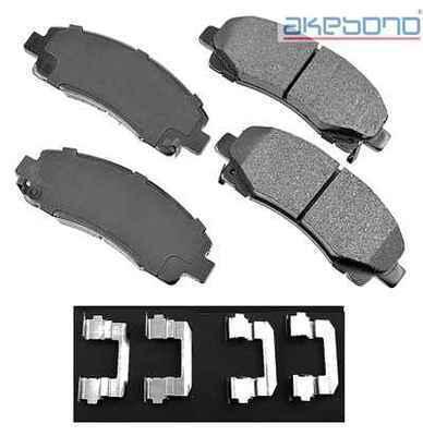 Akebono act1102 brake pad or shoe, front-proact ultra premium ceramic pads