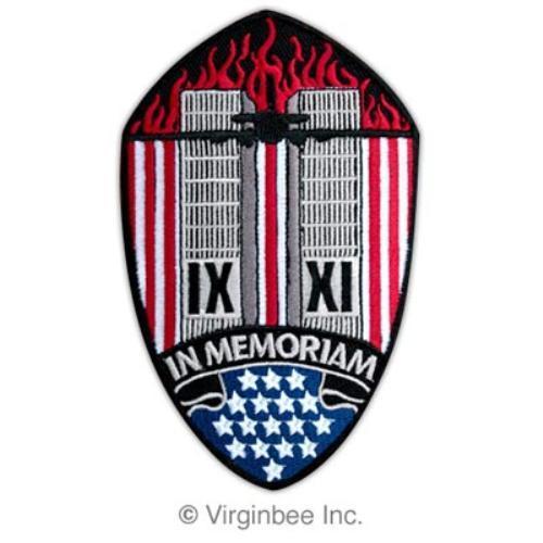 New york city twin towers september 911 in memoriam american patriot biker patch