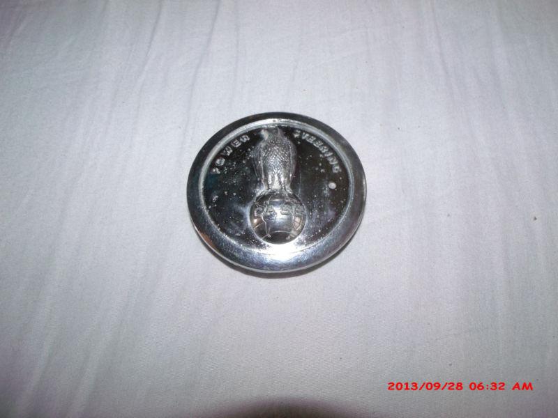 Case power steering cap, (chrome plated)