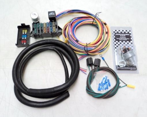 1 day sale > 15 circuit universal street rod wiring wire kit plus bonus switch *