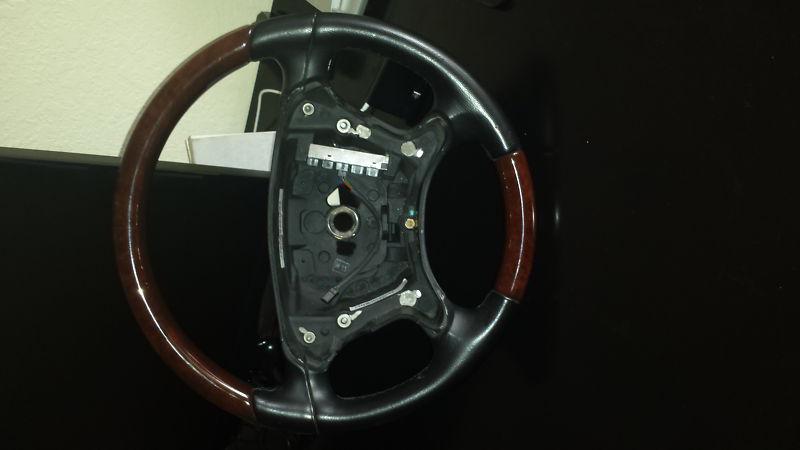 Mercedes w211 07-09 steering wheel e sl anthracite leather burl wood 