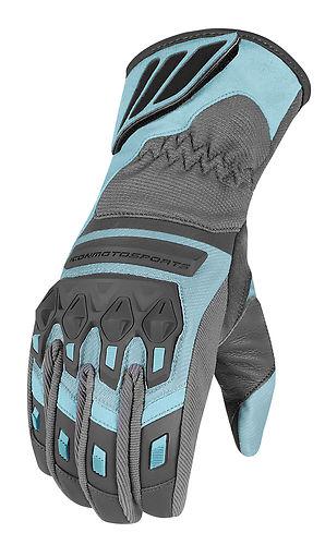 Icon citadel womens waterproof glove blue/gray