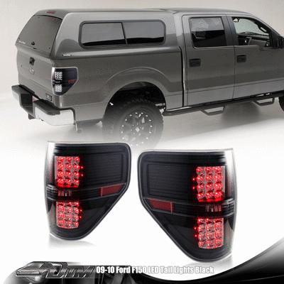 2009-2011 ford f-150 pickup truck red led smoke housing altezza tail lights lamp