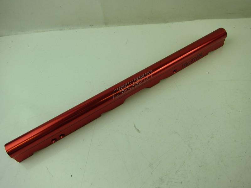 Fast 146027 fr fuel rails billet aluminum, red  chevy, ls7 lsxr 102mm intake